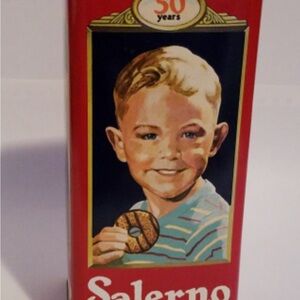 Salerno Vintage Tin with Boy Illustration
